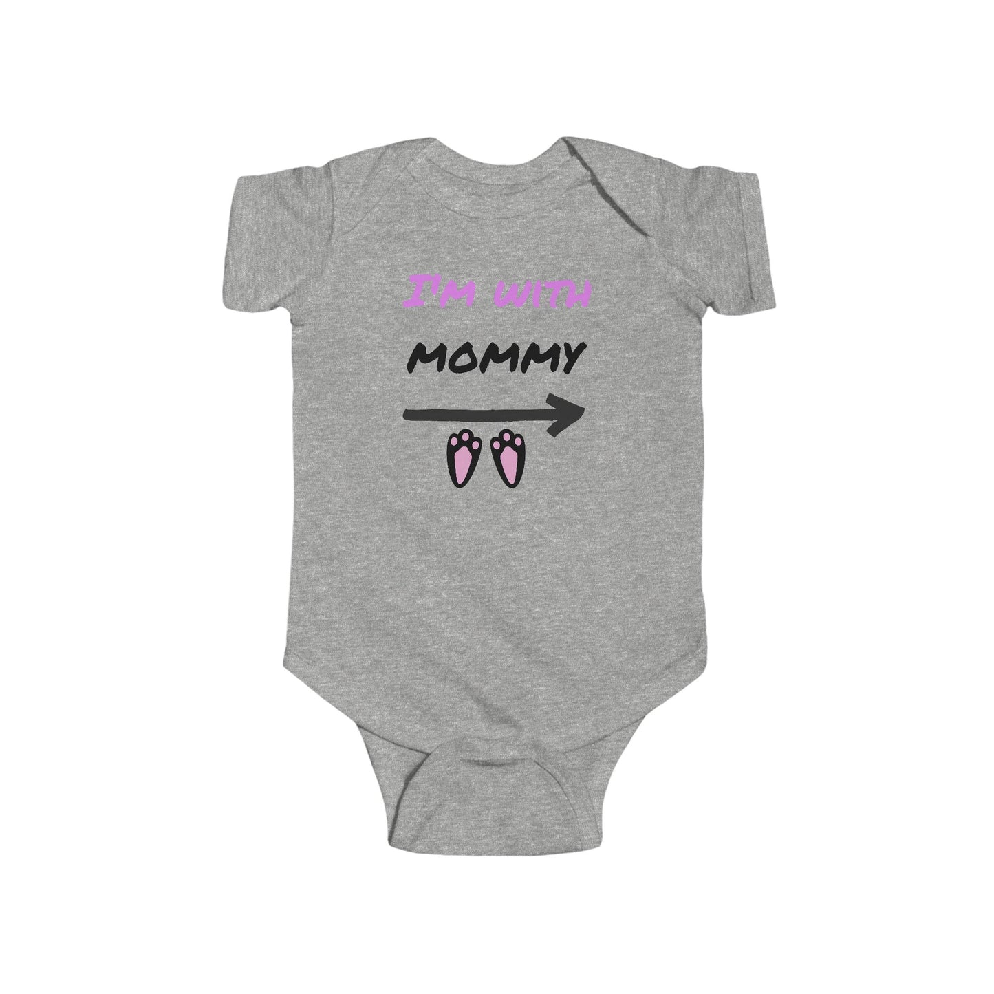 "I'm With Mommy"Cute Baby Onesie