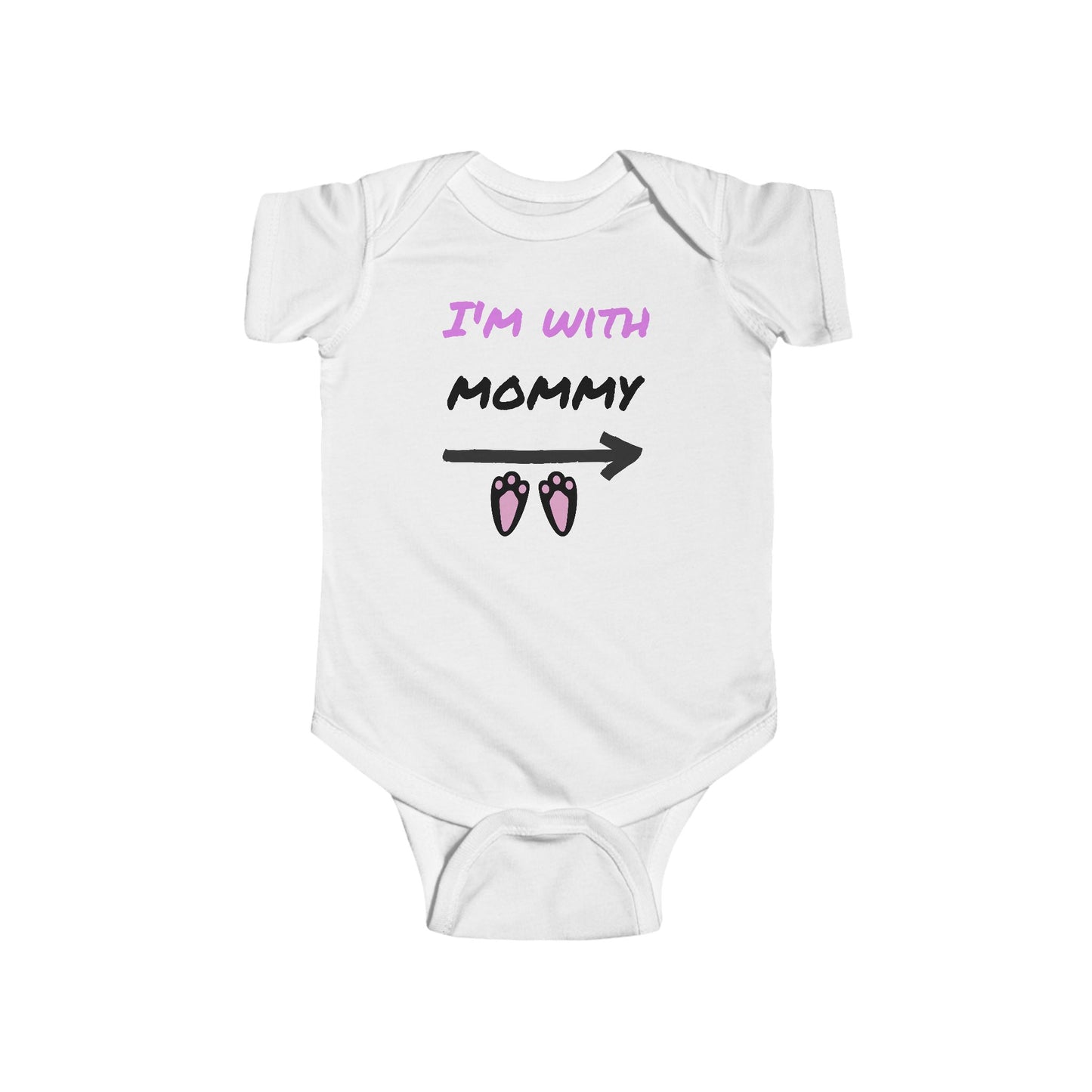 "I'm With Mommy"Cute Baby Onesie