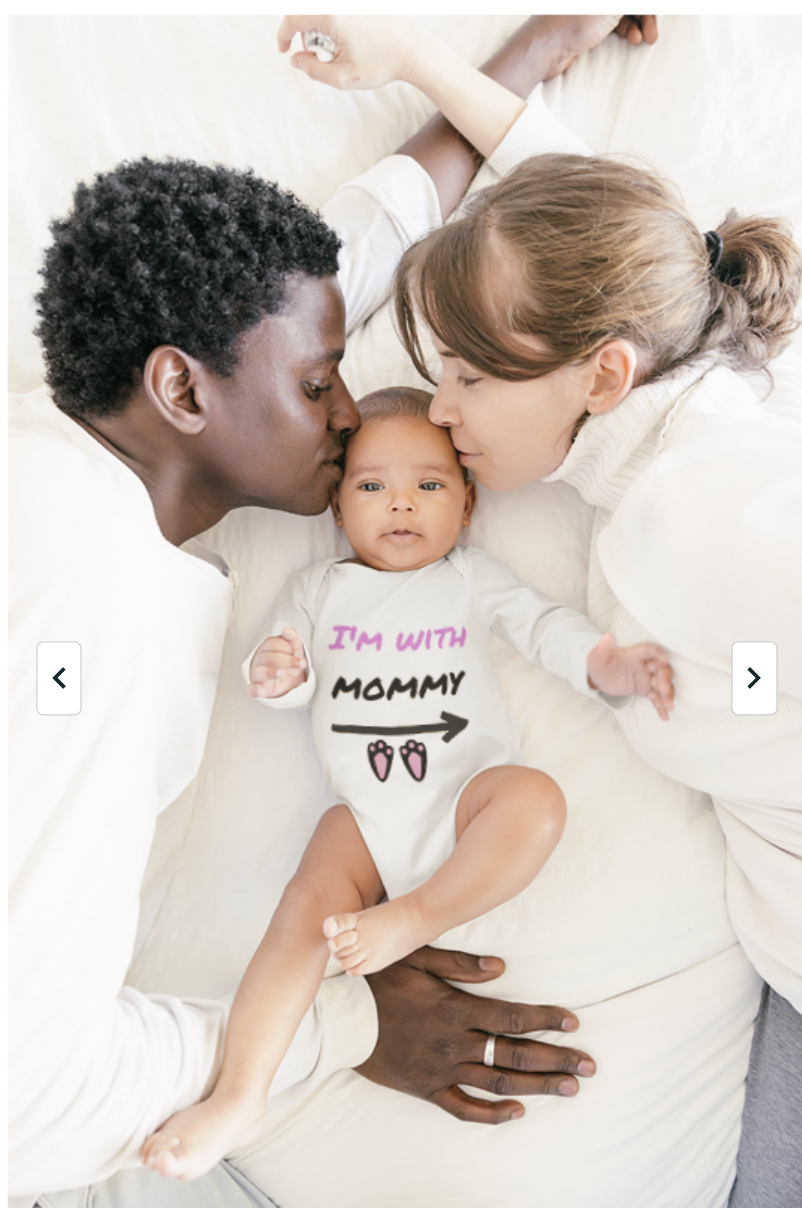"I'm With Mommy"Cute Baby Onesie