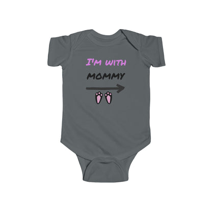"I'm With Mommy"Cute Baby Onesie