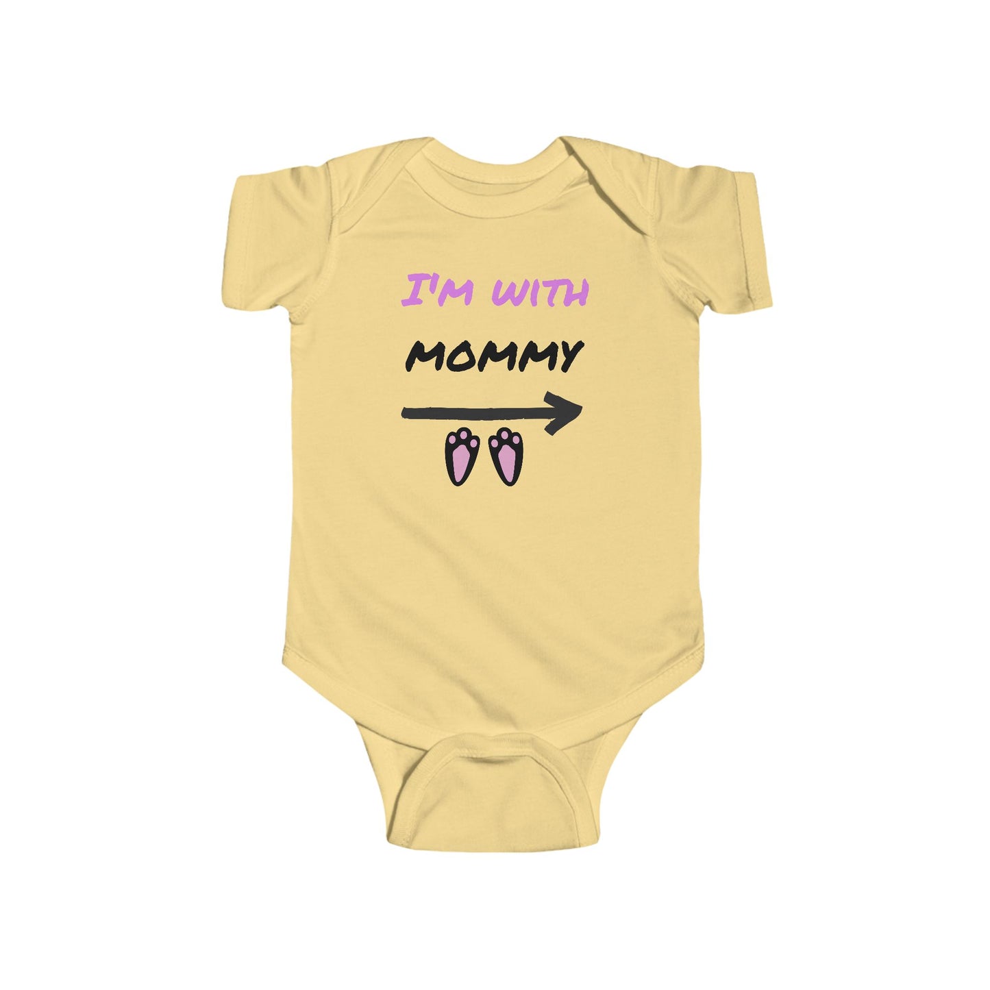 "I'm With Mommy"Cute Baby Onesie