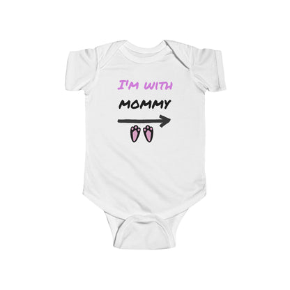 "I'm With Mommy"Cute Baby Onesie
